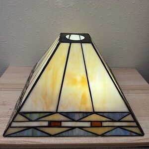 Robert Louis Tiffany Bronze Art Glass Lamp Shade